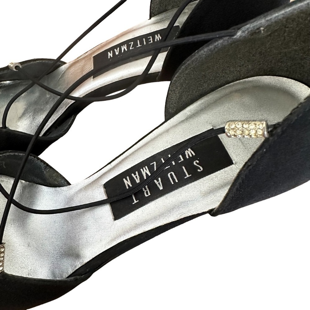 Stuart Weitzmen black fabric heels - Picture 5 of 10